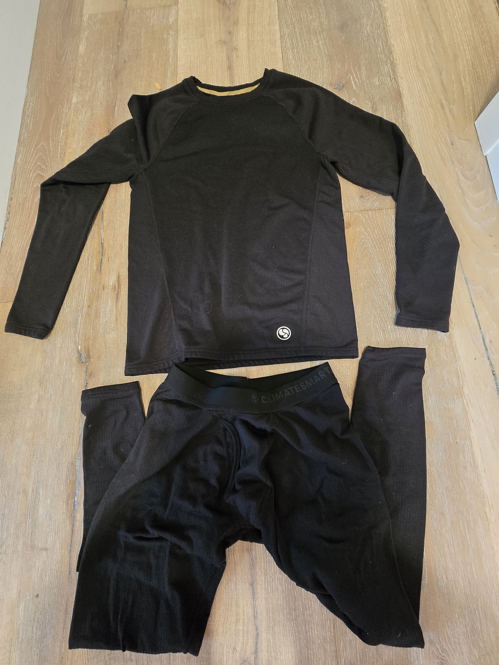 Men's Black Thermal Base Layer Set - ClimateSmart